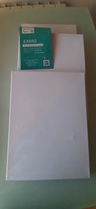 Lienzos para pintar EXERZ 3 uds 30x40cm