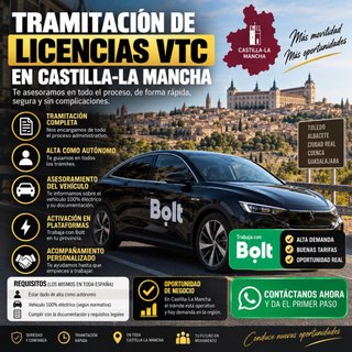 Licencia VTC Castilla La Mancha