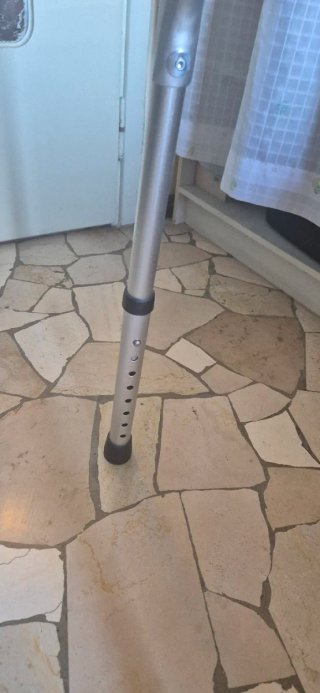Deambulatore pieghevole in alluminio