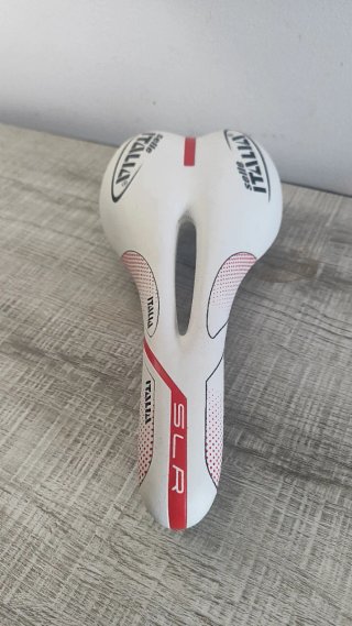 Sillín Selle Italia SLR Blanco/Rojo