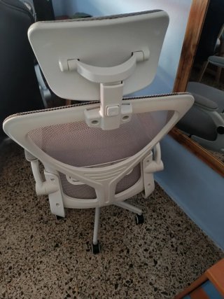 Silla de escritorio ergonómica gris