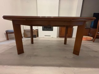 Mesa comedor extensible 160-240x90 + cristal