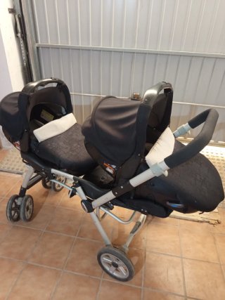 Carro gemelar Jane casi nuevo