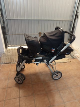 Carro gemelar Jane casi nuevo