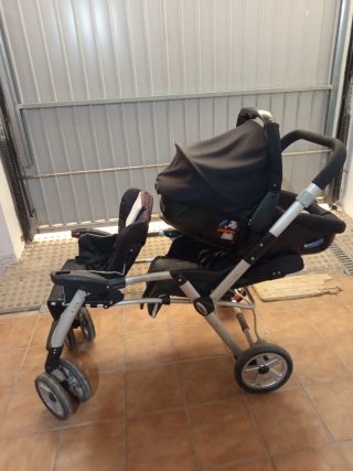 Carro gemelar Jane casi nuevo