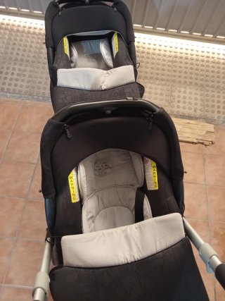 Carro gemelar Jane casi nuevo
