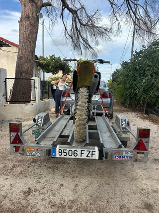 Remolque 3 motos galvanizado