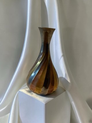 Jarrón Vintage Espiral Multicolor Metal