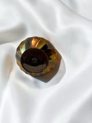 Jarrón Vintage Espiral Multicolor Metal
