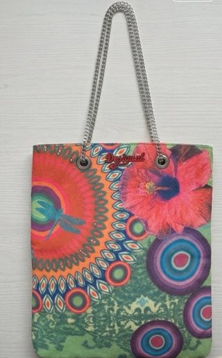 Bolso Desigual Multicolor con Cadena