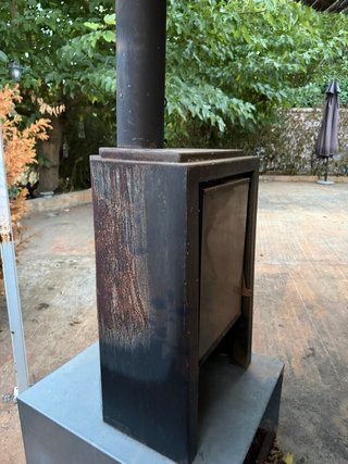 Estufa/Chimenea Exterior Hierro Negra