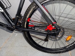 Bicicleta Rockrider ST540 Negra/Roja