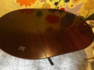 Mesa redonda extensible madera