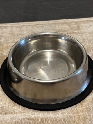 2 Ciotole Antiscivolo Acciaio Inox