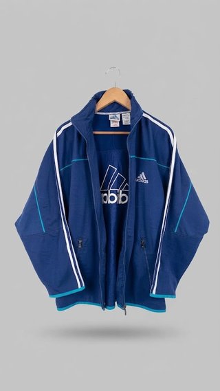 Chaqueta Deportiva Vintage Adidas Cremallera.