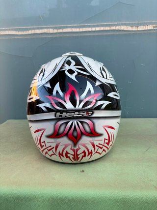 Casco Moto Enduro Negro y Blanco