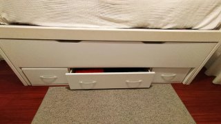 Cama nido doble blanca