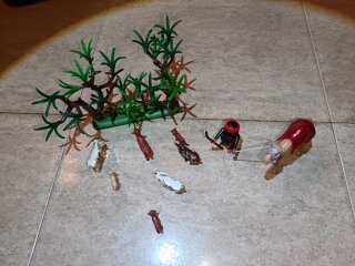 Playmobil: lote para belen con animales y figura