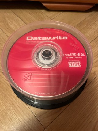 Lata 20 DVDs Datawrite 8.5GB DVD+R DL