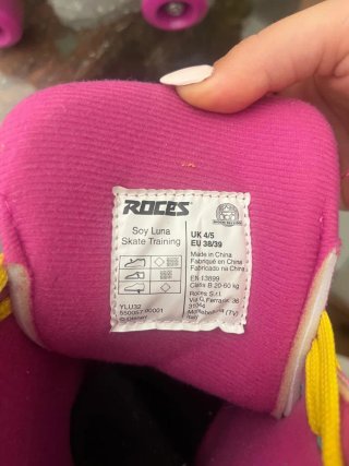 Patines Soy Luna Niña Rosa y Amarillo