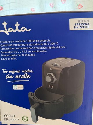 Freidora de Aire Jata 1.5L 1000W