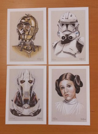 Litografías Star Wars  Miguel Alfaro Rey