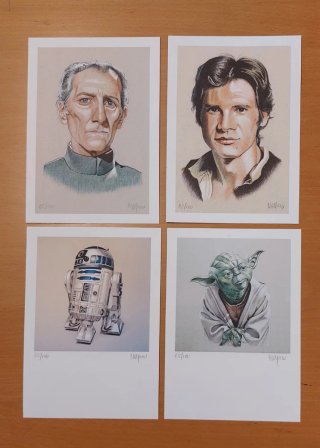 Litografías Star Wars  Miguel Alfaro Rey