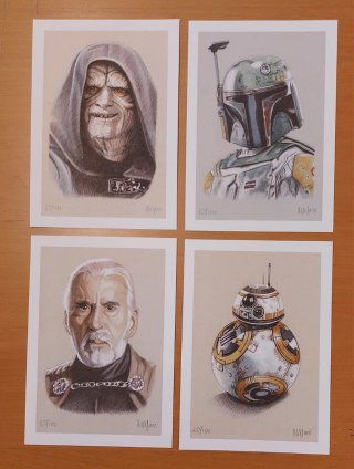 Litografías Star Wars  Miguel Alfaro Rey