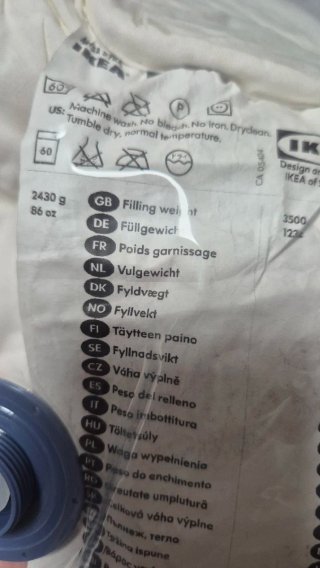 Nórdico IKEA Mysa Strå 240x220 (Nivel 5)