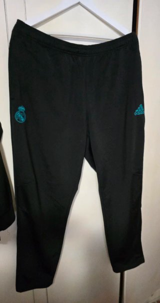 Chándal Real Madrid Adidas Negro y Turquesa