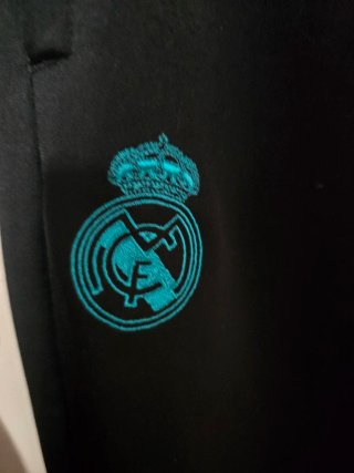 Chándal Real Madrid Adidas Negro y Turquesa