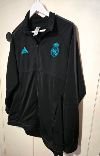 Chándal Real Madrid Adidas Negro y Turquesa