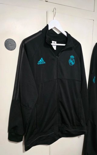 Chándal Real Madrid Adidas Negro y Turquesa