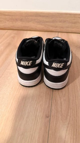 Zapatillas Nike Dunk Low Black White talla 30