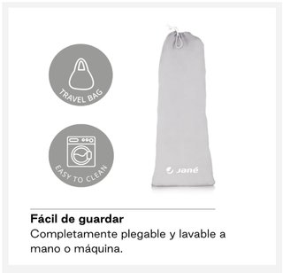 Jané Barrera de Cama Abatible 90 cm Gris