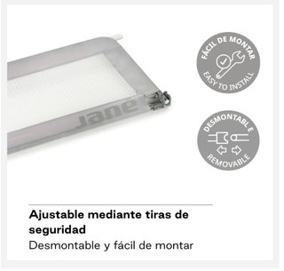 Jané Barrera de Cama Abatible 90 cm Gris