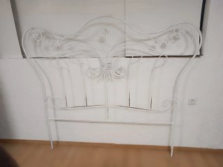 Cabecero de cama forja blanco