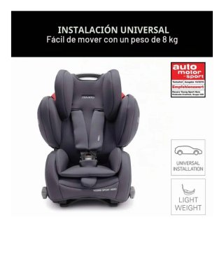 Silla Coche Recaro Young Sport Hero Negra