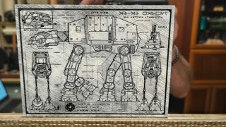 Plano tecnico AT-AT Star Wars