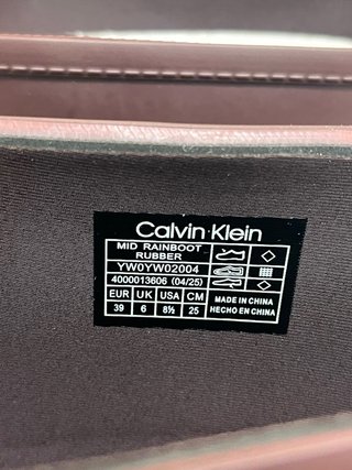 Stivaletti Calvin Klein bordeaux taglia 39