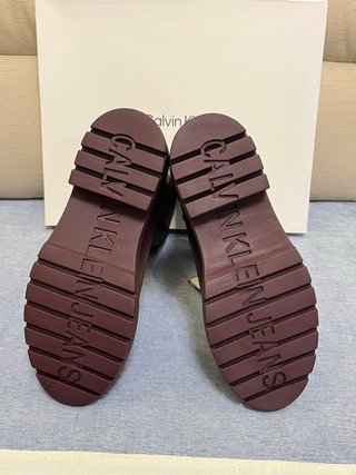 Stivaletti Calvin Klein bordeaux taglia 39