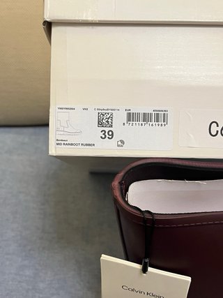 Stivaletti Calvin Klein bordeaux taglia 39