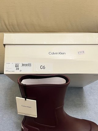 Stivaletti Calvin Klein bordeaux taglia 39