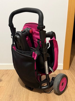 Triciclo evolutivo Smartike rosa plegable