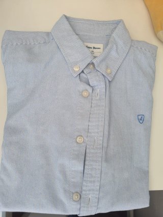 Camisa rayas azul/blanco talla 11/12