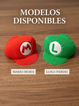 Gorras Mario y Luigi Efecto Tejido 3D Colección