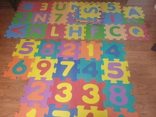Puzzle Alfombra infantil goma espuma 18 piezas