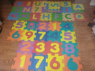 Puzzle Alfombra infantil goma espuma 18 piezas