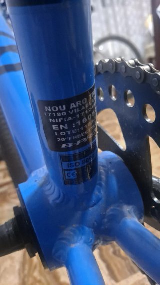 Bicicleta BMX Azul. 20"