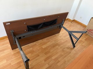 Escritorio IKEA marrón/gris oscuro 160x80
